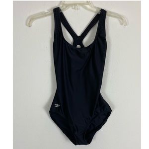 Speedo Womens Swimwear Size 6 Black One Piece